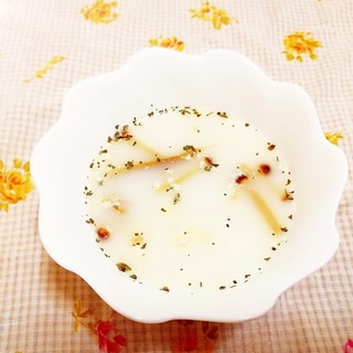 えのきと玉葱の豆乳スープ